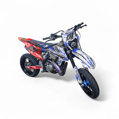 Kit Déco BKS 50cc - Semi Perso - Bleu/Rouge