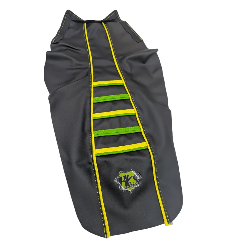 Funda de Asiento BKS - DERBI SENDA/DRD Racing (2011-2017) - amarillo/verde/negro