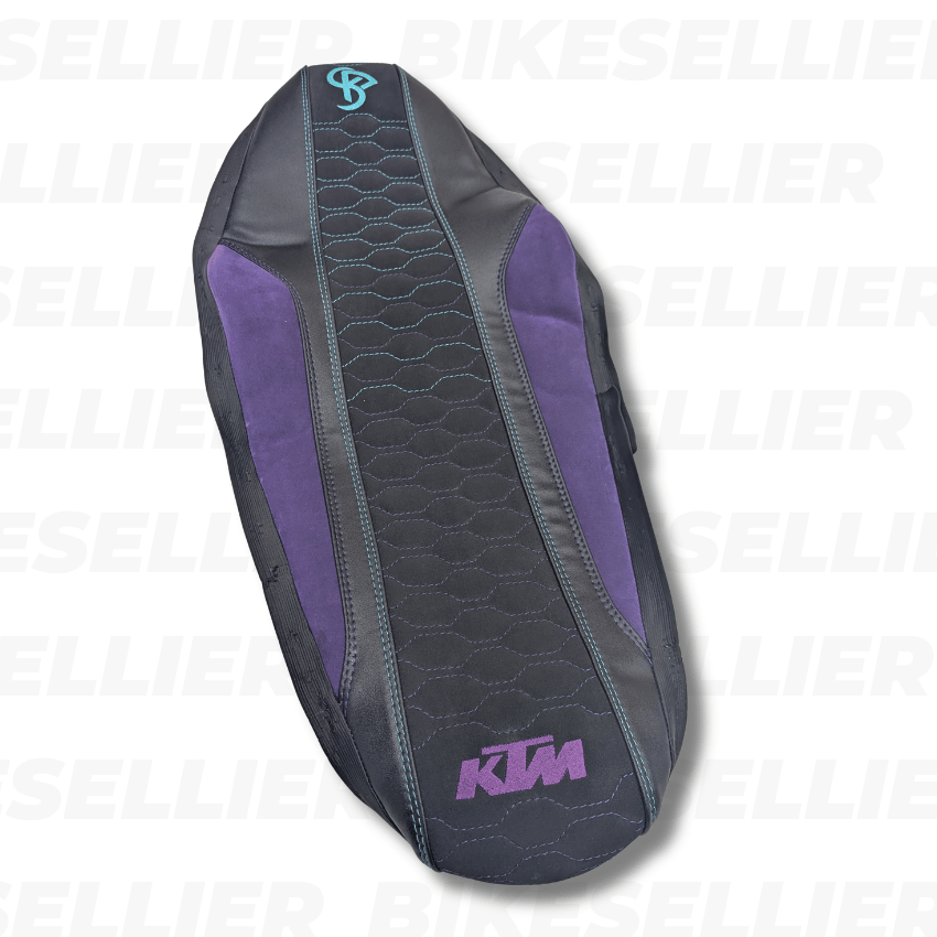 BKS Seat Cover 125cc-500cc ex(f) xcf(w) xcw tpi 2020/23 - Alcantara Purple/Black