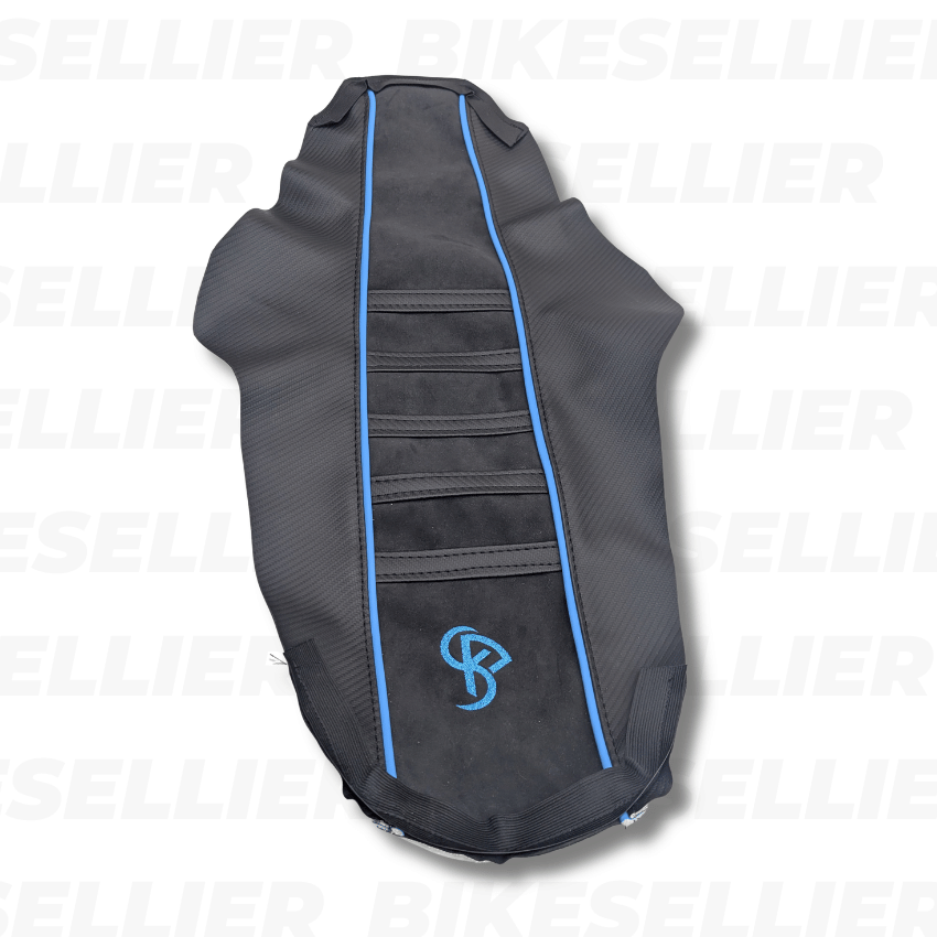 Housse De Selle BKS -Derbi Senda (Depuis 2018) - Alcantara bleu clair
