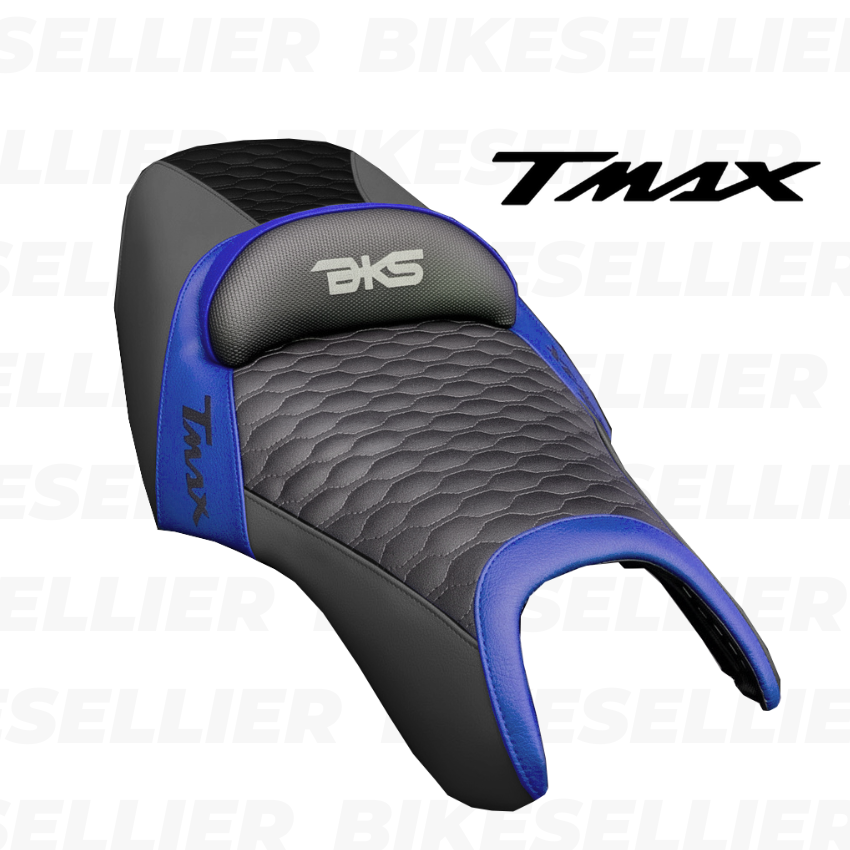 Housse de Selle Scooter TMAX 500 / 530 (2008-2016) — Nid d'Abeille Noir & bleu