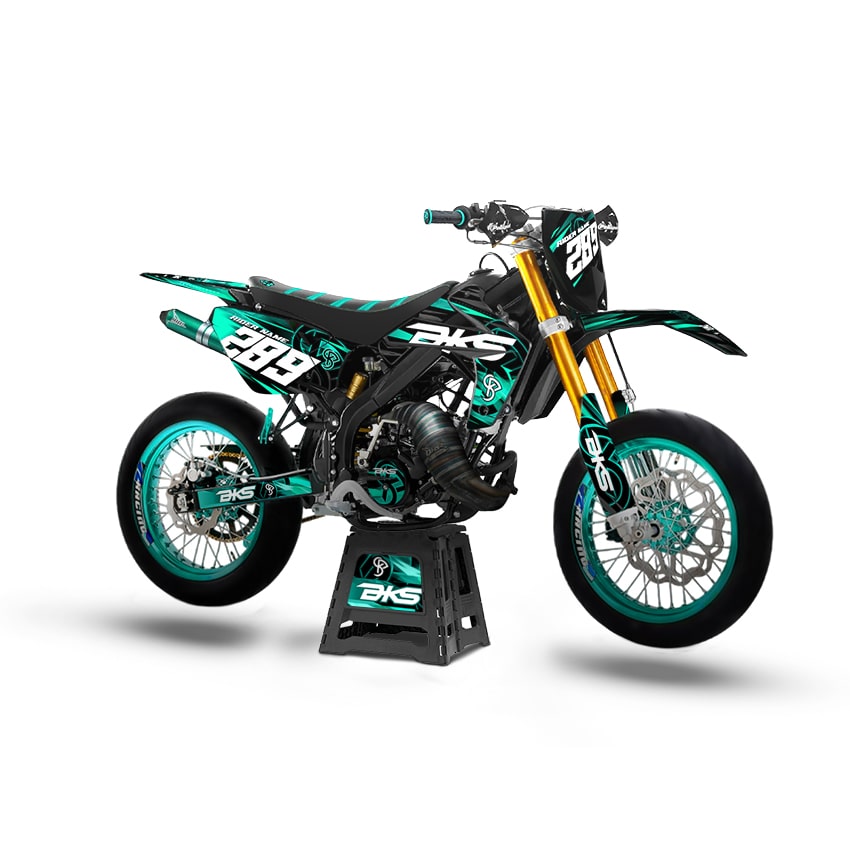 Kit Déco BKS 50cc - Semi Perso - Turquoise
