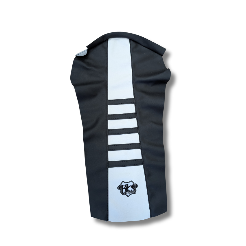 Housse De Selle BKS - Derbi (2000-2010) - Evo One Blanc - Noir/Blanc