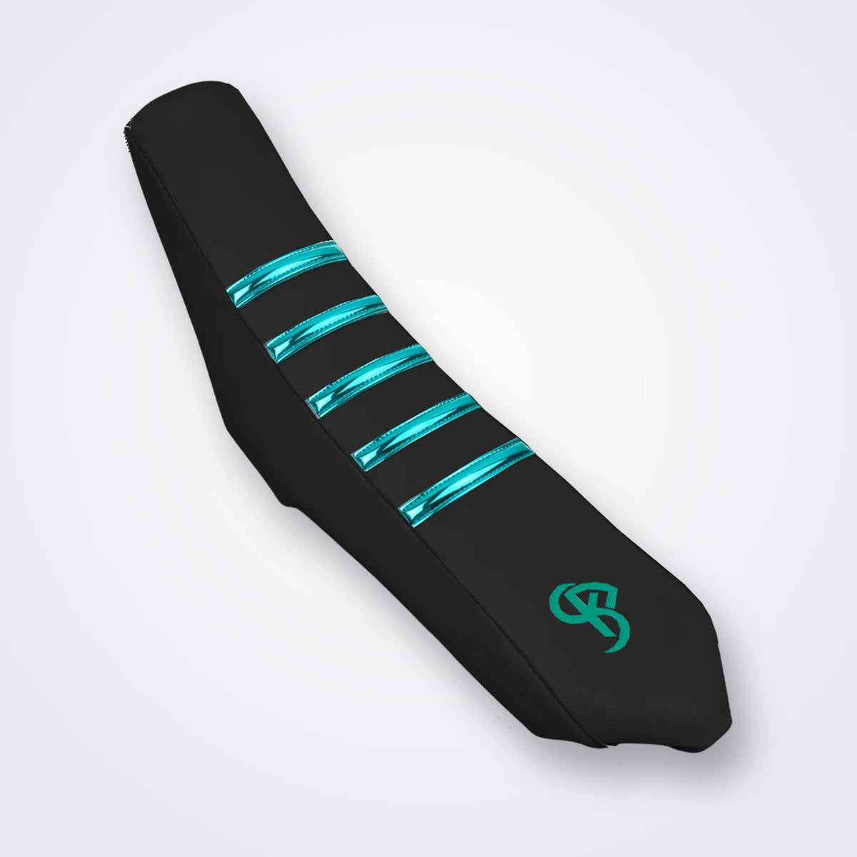 E-BIKE EVO BLACK TURQUOISE — HOUSSE DE SELLE — finition chrome