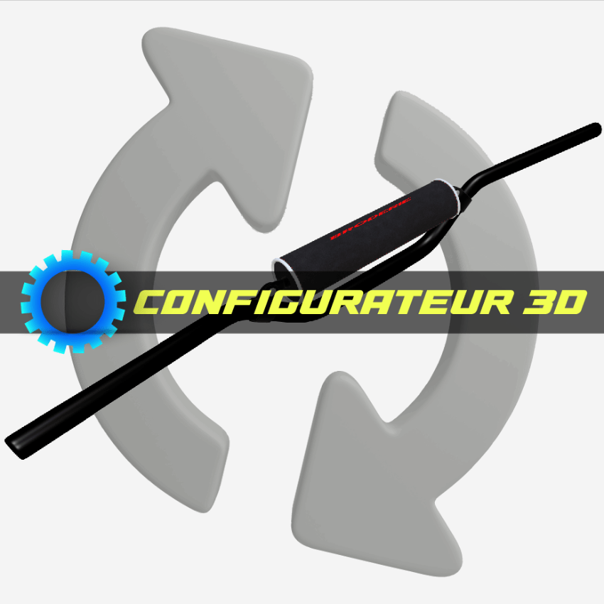 Housse De Mousse De Guidon "Rond" En 3D - BKS - Perso