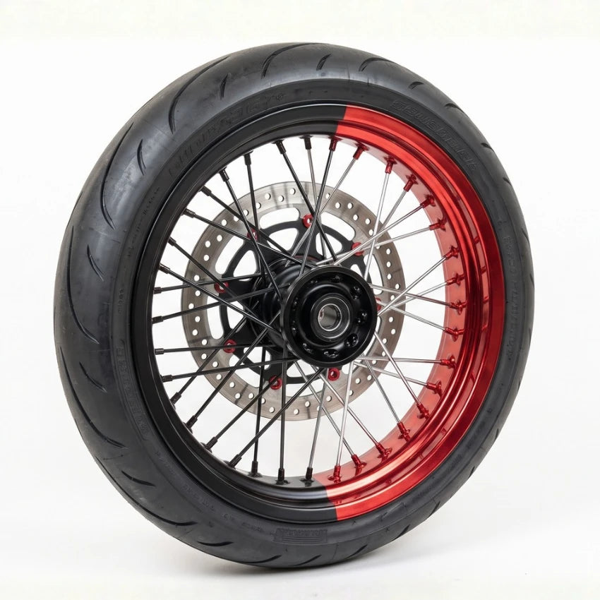 2 Mi-Jantes Kit Déco Chrome – Rouge