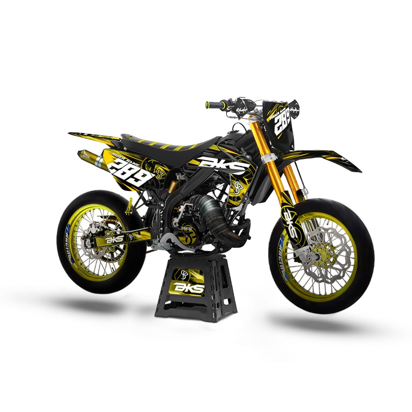 Kit Déco BKS 50cc - Semi Perso - Jaune