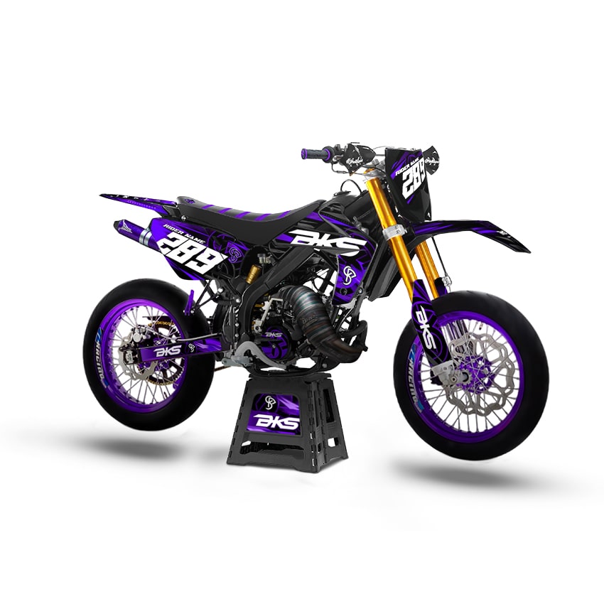 Kit Déco BKS 50cc Semi Perso Violet– Bike Sellier BKS