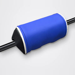 Mousse de guidon bleue, liseré blanc