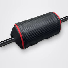 Mousse de guidon carbone noir, liseré rouge
