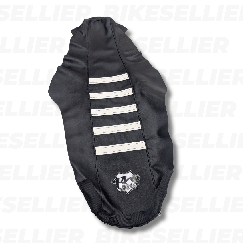 Housse De Selle BKS -Derbi Senda (Depuis 2018) - Evo black blanc