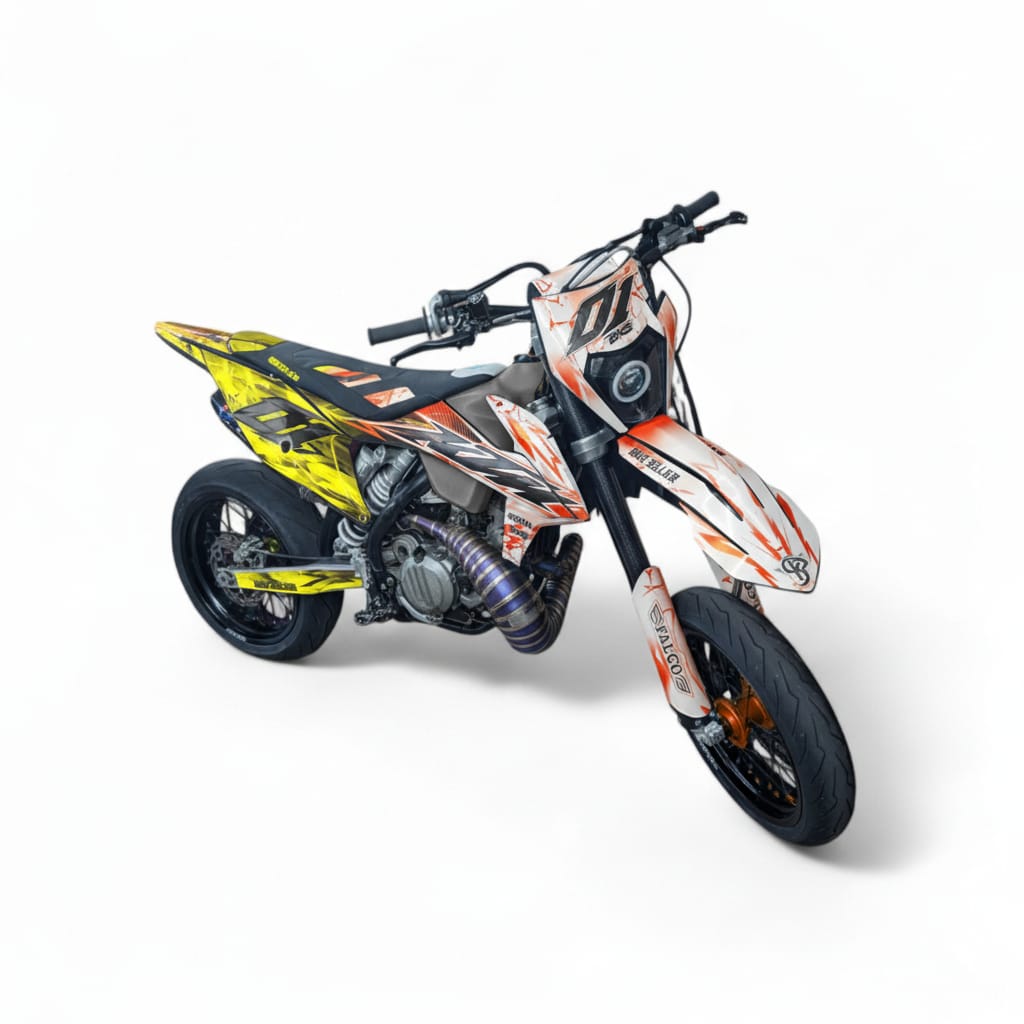 BKS Stickerset 50cc - Semi-Perso - Oranje/Geel