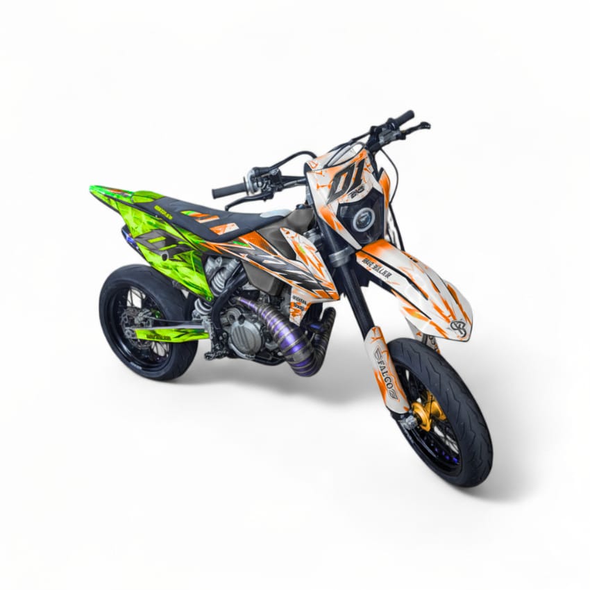 BKS Stickerset 50cc - Semi Perso - Oranje/Groen