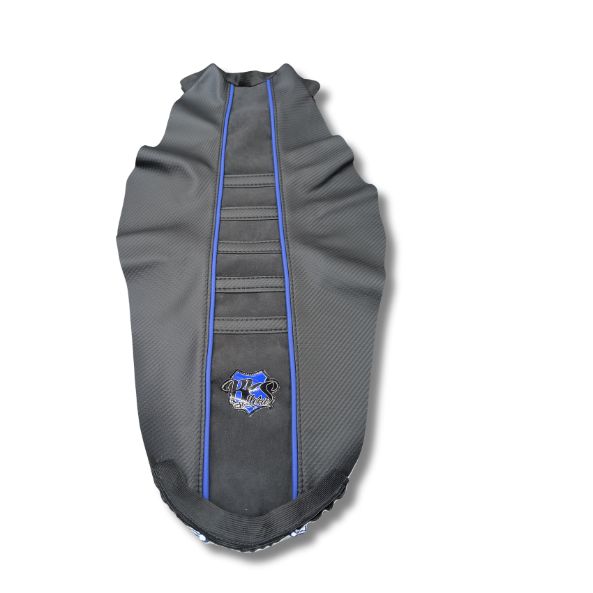 Housse De Selle BKS -Beta (2005-2010) -Alcantra Bleu-  Noir/Bleu