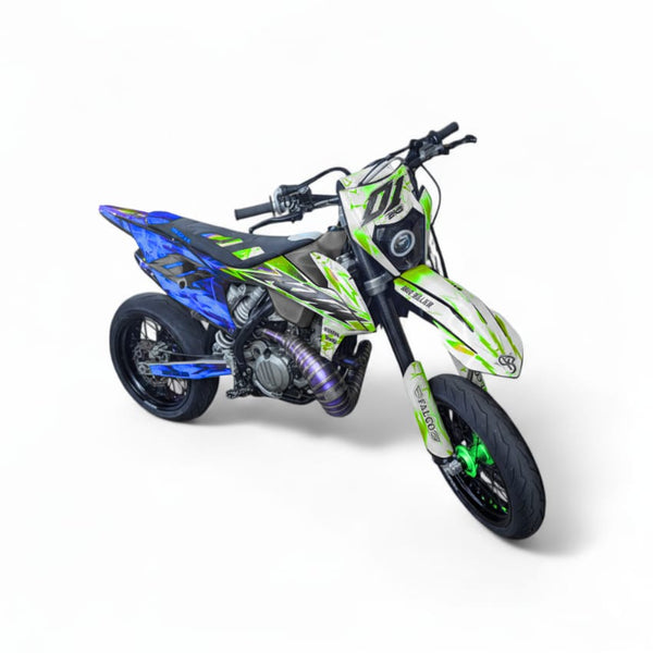 Kit Déco BKS 50cc - Semi Perso - Vert/Bleu