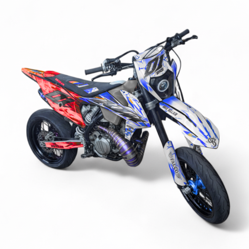 Noxven KIT DECO 50CC ROJO AZUL