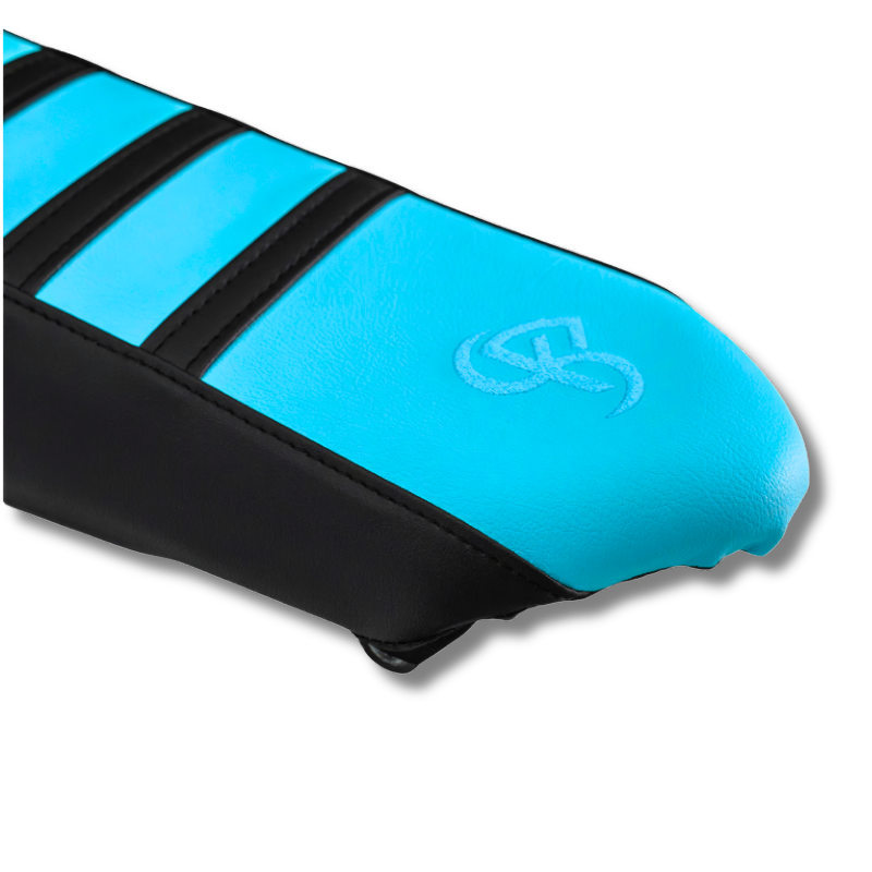 HONDA CRF BKS ONE BLEU CLAIR — HOUSSE DE SELLE — détail