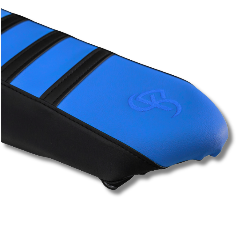 YAMAHA BKS ONE BLEU — HOUSSE DE SELLE — détail