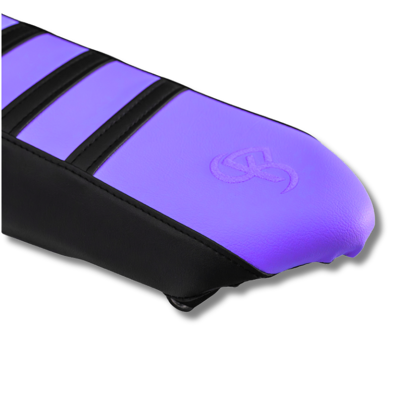 HONDA CRF BKS ONE VIOLET — HOUSSE DE SELLE — détail