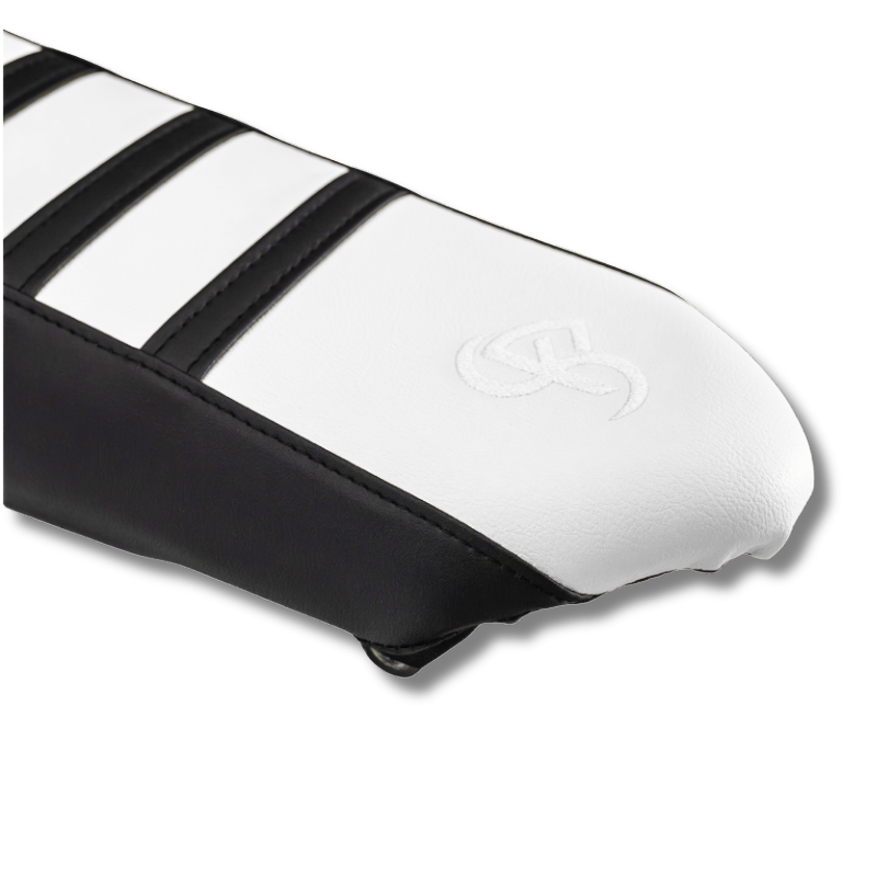 HUSQVARNA BKS ONE BLANC — HOUSSE DE SELLE — détail