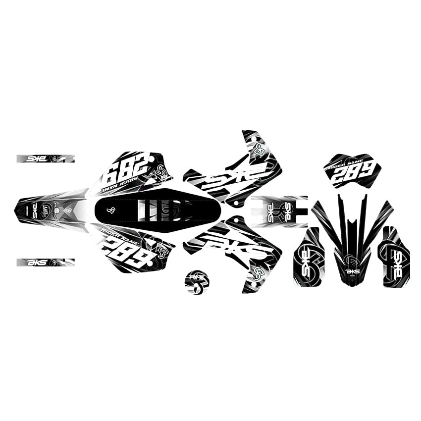Kit Déco BKS 50cc - Semi Perso - Blanc