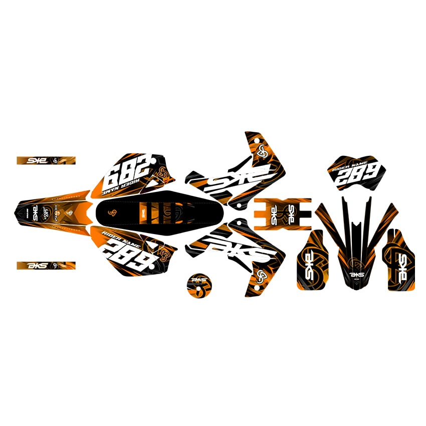 Kit Déco BKS 50cc - Semi Perso - Orange