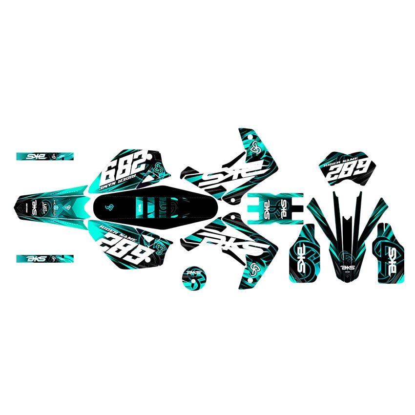 Kit Déco BKS 50cc - Semi Perso - Turquoise