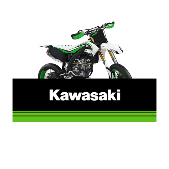 Housse De Selle Personnalisée Kawasaki [3D] (Supermotard)