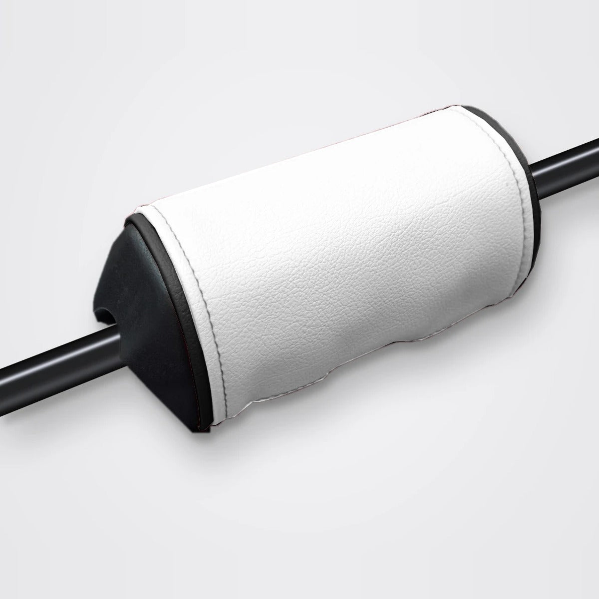 Mousse de guidon blanche, liseré noir