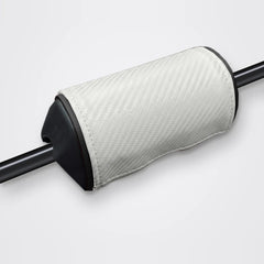 Mousse de guidon carbone blanc, liseré noir