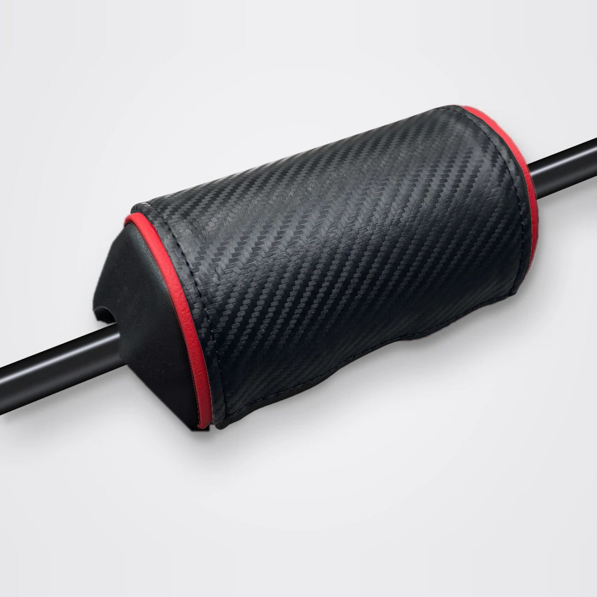 Mousse de guidon carbone noir, liseré rouge
