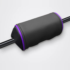 Mousse de guidon noire, liseré violet