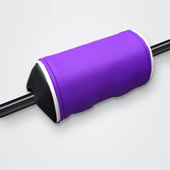 Mousse de guidon violette, liseré blanc